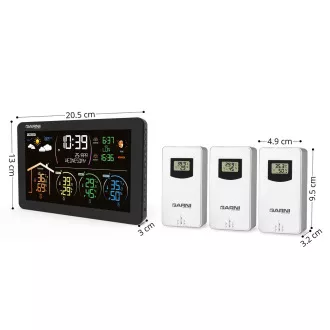GARNI 580 Line - Meteorologická stanice se 3 bezdrátovými čidly