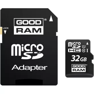 GOODRAM MicroSDHC karta 32GB M1AA, UHS-I Class 10, U1 + adaptér