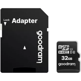 GOODRAM MicroSDHC karta 32GB M1AA, UHS-I Class 10, U1 + adaptér