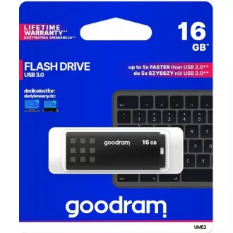 GOODRAM Flash Disk 16GB UME3, USB 3.0, černá