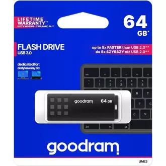 GOODRAM Flash Disk 64GB UME3, USB 3.0, černá