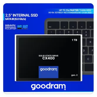 GOODRAM SSD CX400 Gen.2 1TB, SATA III, 2.5", (R:550/W:500MB/s)