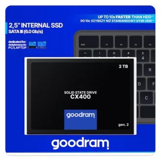 GOODRAM SSD CX400 Gen.2 2TB, SATA III, 2.5", (R:550/W:500MB/s)