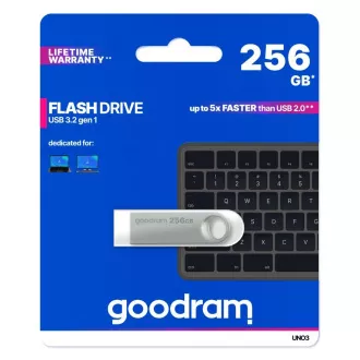 GOODRAM Flash Disk UNO3 32GB, USB 3.2 Gen1, stříbrná