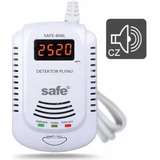 Safe Detektor hořlavých a výbušných plynů 808 - hlásič zemního plynu