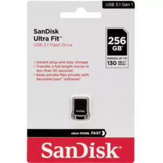 SanDisk Flash Disk 256GB Cruzer Ultra Fit, USB 3.1