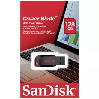SanDisk Flash Disk 128GB Cruzer Blade, USB 2.0, černá