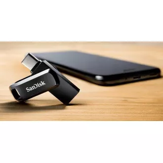 SanDisk Flash Disk 32GB Ultra Dual Drive Go, USB-C 3.2, Černá