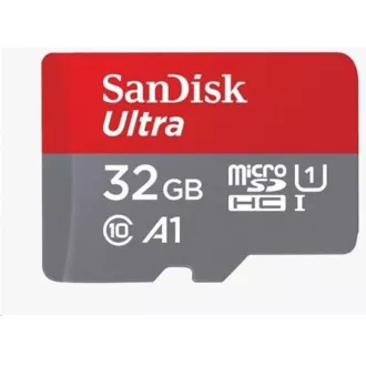 SanDisk MicroSDXC karta 32GB Ultra (120 MB/s, A1 Class 10 UHS-I, Android) + adaptér