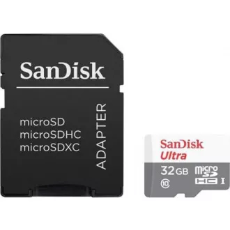 SanDisk MicroSDXC karta 32GB Ultra (120 MB/s, A1 Class 10 UHS-I, Android) + adaptér