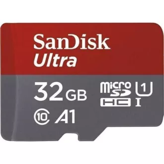 SanDisk MicroSDXC karta 32GB Ultra (120 MB/s, A1 Class 10 UHS-I, Android) + adaptér