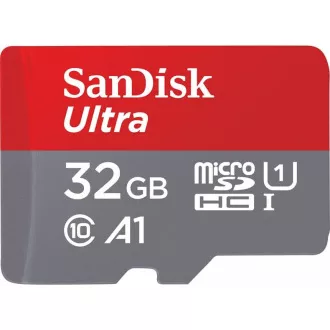 SanDisk MicroSDXC karta 32GB Ultra (120 MB/s, A1 Class 10 UHS-I, Android) + adaptér