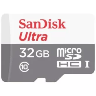 SanDisk MicroSDHC karta 32GB Ultra (120MB/s, A1 Class 10 UHS-I, Android - Tablet Packaging, Memory Zone App) + adaptér