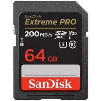 SanDisk SDXC karta 64GB Extreme PRO (200 MB/s Class 10, UHS-I U3 V30)