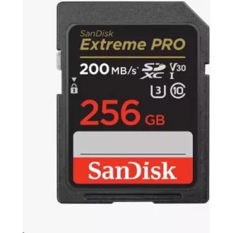 SanDisk SDXC karta 256GB Extreme PRO (200 MB/s Class 10, UHS-I U3 V30)