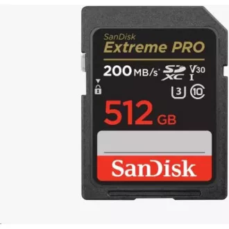 SanDisk SDXC karta 512GB Extreme PRO (200 MB/s Class 10, UHS-I U3 V30)