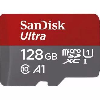 SanDisk micro SDXC karta 128GB Extreme (190 MB/s Class 10, UHS-I U3 V30) + adaptér