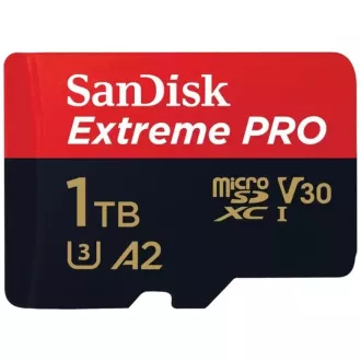 SanDisk micro SDXC karta 1TB Extreme PRO (200 MB/s Class 10, UHS-I U3 V30) + adaptér