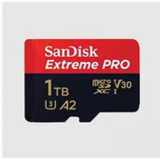 SanDisk micro SDXC karta 1TB Extreme PRO (200 MB/s Class 10, UHS-I U3 V30) + adaptér
