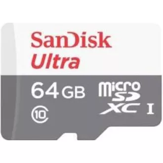 SanDisk Ultra microSDXC karta 64GB (140MB/s,   A1, Class 10, UHS-I) - Imaging Packaging + SD adaptér