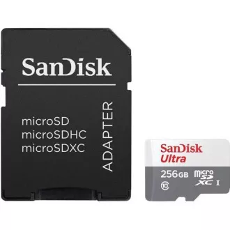 Sandisk MicroSDXC karta 256GB Ultra (100MB/s, Class 10 UHS-I, Android)