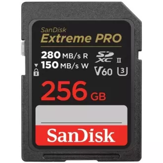 SanDisk SDXC karta 256GB Extreme PRO (280 MB/s Class 10, UHS-II V60) SanDisk SDXC karta 256GB Extreme PRO (280 MB/s Class 10, UHS-II V60)