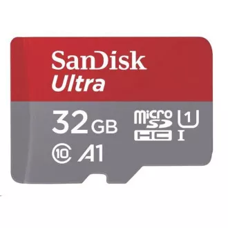 SanDisk MicroSDXC karta 128GB Ultra (140MB/s, A1 Class 10 UHS-I) + adaptér