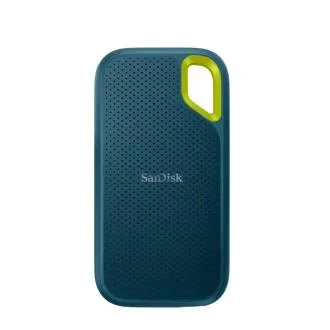 SanDisk externí SSD 1TB Extreme Portable, (R1050 / W1000MB/s), USB 3.2 světle modrá SanDisk externí SSD 1TB Extreme Portable, (R1050 / W1000MB/s), USB 3.2 světle modrá