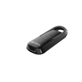 SanDisk Flash Disk 64GB Ultra Slider, USB-C 3.2, Černá