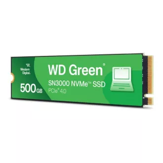 WD GREEN SSD 500GB SN3000 Powered by SanDisk, PCIe Gen4x4, M.2 2280, (R:5000/W:4100 MB/s)