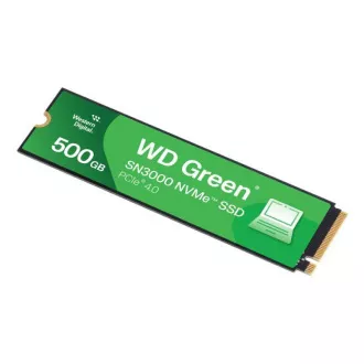 WD GREEN SSD 500GB SN3000 Powered by SanDisk, PCIe Gen4x4, M.2 2280, (R:5000/W:4100 MB/s)