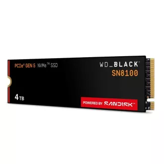 WD BLACK SSD NVMe 4TB PCIe SN8100 Powered by SanDisk, Gen5, (R:14900, W:14000MB/s)