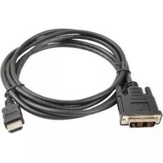 PREMIUMCORD Kabel HDMI - DVI-D 2m (M/M, zlacené kontakty, stíněný)