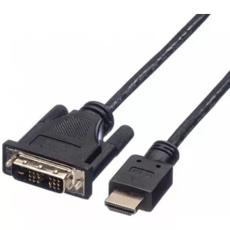 PREMIUMCORD Kabel HDMI - DVI-D 2m (M/M, zlacené kontakty, stíněný)