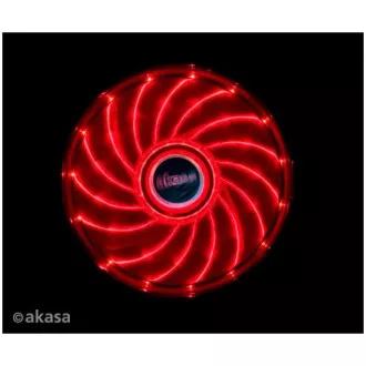 AKASA ventilátor Vegas 120x120x25mm, 1200RPM podsvícený, 15xLED, červený AKASA ventilátor Vegas 120x120x25mm, 1200RPM podsvícený, 15xLED, červený