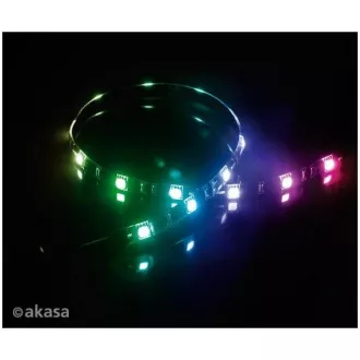 AKASA LED pásek Vegas MB, magnetický, 50cm, RGB 12V