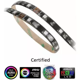 AKASA LED pásek Vegas MB, magnetický, 50cm, RGB 12V