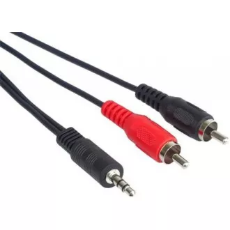 PremiumCord Kabel Jack 3, 5mm-2xCINCH M/M 15m