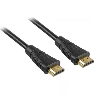 PremiumCord HDMI High Speed + Ethernet kabel, zlacené konektory, 1m