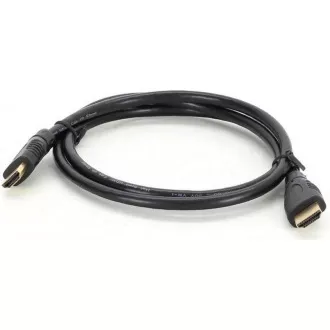 PremiumCord HDMI High Speed + Ethernet kabel, zlacené konektory, 1m