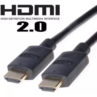 PremiumCord HDMI 2.0 High Speed + Ethernet kabel, zlacené konektory, 3m