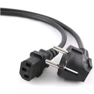 C-TECH kabel síťový 3m 220/230V napájecí, VDE