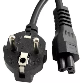 C-TECH kabel síťový, 1, 8m VDE 220/230V, napájecí k notebooku, 3 pin Schuko