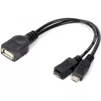 PREMIUMCORD USB redukce kabel USB A/female+USB A/male - Micro USB/male OTG