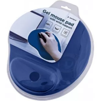 GEMBIRD Podložka pod myš gelová ergonomická Maxi, modrá
