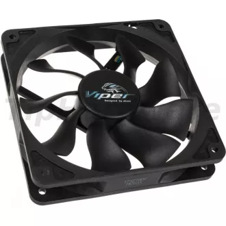 AKASA ventilátor Viper, Black Fan 12cm, 120x120x25mm, HDB, 4 pin PWM AKASA ventilátor Viper, Black Fan 12cm, 120x120x25mm, HDB, 4 pin PWM