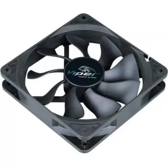 AKASA ventilátor Viper, Black Fan 12cm, 120x120x25mm, HDB, 4 pin PWM AKASA ventilátor Viper, Black Fan 12cm, 120x120x25mm, HDB, 4 pin PWM