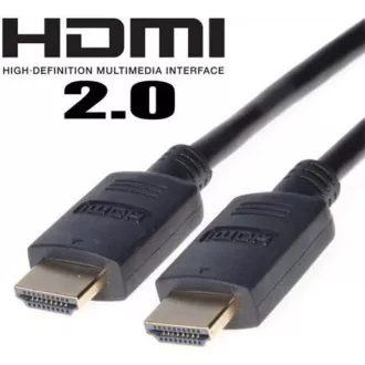 PREMIUMCORD Kabel HDMI High Speed with Ether.4K@60Hz, se zesilovačem, 15m, 3x stínění, M/M, zlacené konektory