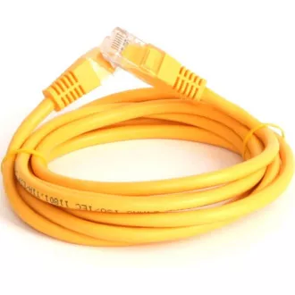 PREMIUMCORD Patch kabel UTP RJ45-RJ45 CAT5e 0.25m žlutá