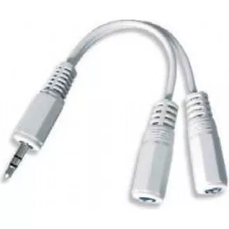 PREMIUMCORD Kabelová rozdvojka 3, 5 Jack M - 2xF 10cm